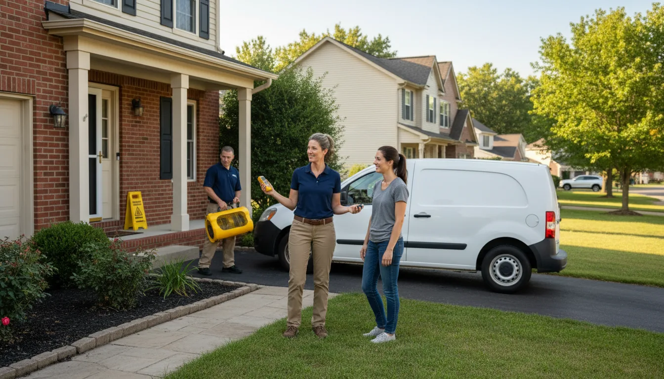 Residential water damage restoration in Rolling Hills, WY
